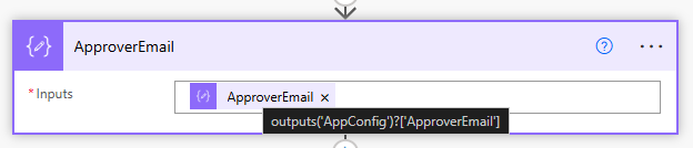 ApproverEmail from the config row.