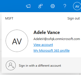 Signed in as Adele.